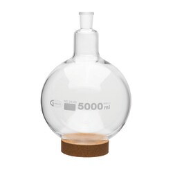 United Scientific Boiling Flasks, Round Bottom, Ground Glass Joint, Borosilicate Glass 5000 mL | Buy Online | United Scientific&trade; | Fisher Scientific