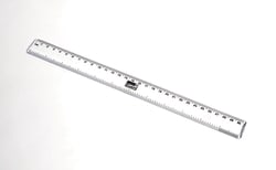 United Scientific™ Clear Plastic Ruler, 12 in.