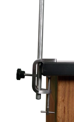 United Scientific Stainless Steel Table Clamp Includes: Rod:Clamps and