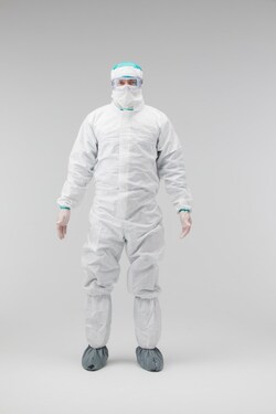 VAI&nbsp;Easy2Gown&trade; Mitcool 1700 Cleanroom Coveralls with Attached Boots