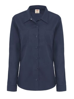 Dickies Women's Navy Long Sleeve Industrial Work Shirt
