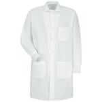 Fisherbrand White Unisex Lab Coats With Knit Cuffs X-Small