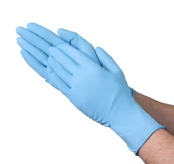 VGuard™ A1DH1 Series Powder-Free Nitrile 8.7 mil Extended Cuff Exam Gloves, Blue