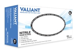 Valiant N3101 Series Powder-Free Nitrile 4.0 mil Exam Gloves, Light Blue X-Large | Buy Online | Valiant&trade; | Fisher Scientific