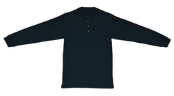 CritiCore Protective Wear&nbsp;Navy Long Sleeve T Shirt with Pocket and Henley Collar