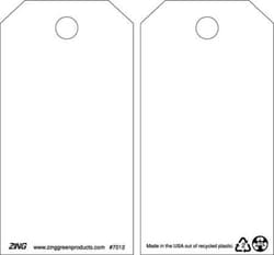ZING™ Enterprises Eco Safety Tag, Blank