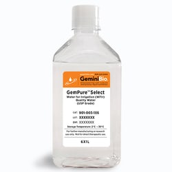 GemPure Select Water for Irrigation (WFIr) Quality Water (USP Grade), GeminiBio 6 x 1 L | Buy Online | GeminiBio | Fisher Scientific
