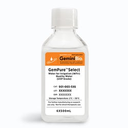 GemPure Select Water for Irrigation (WFIr) Quality Water (USP Grade), GeminiBio 6 x 500 mL | Buy Online | GeminiBio | Fisher Scientific
