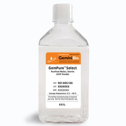 GemPure Select Purified Water, Sterile (USP Grade), GeminiBio 6 x 1 L | Buy Online | GeminiBio | Fisher Scientific