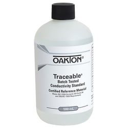 Cole-Parmer&nbsp;Oakton Traceable Conductivity and TDS Standard, Batch-Tested, 1413 µS; 500 mL