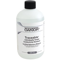 Cole-Parmer&nbsp;Oakton Traceable Conductivity and TDS Standard, Individually-Tested, 1 µS; 500 mL