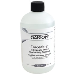 Cole-Parmer&nbsp;Oakton Traceable Conductivity and TDS Standard, Individually-Tested, 5 µS; 500 mL