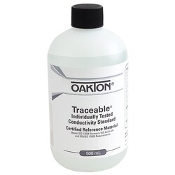 Cole-Parmer&nbsp;Oakton Traceable Conductivity and TDS Standard, Individually-Tested, 1413 µS; 500 mL