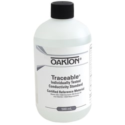 Cole-Parmer&nbsp;Oakton Traceable Conductivity and TDS Standard, Individually-Tested, 10,000 µS; 500 mL