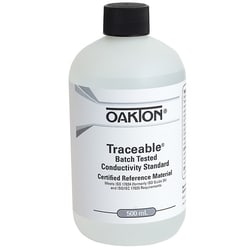 Cole-Parmer&nbsp;Oakton Traceable Conductivity and TDS Standard, Batch-Tested, 150,000 µS; 500 mL
