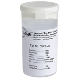 Cole-Parmer&nbsp;Oakton Traceable One-Shot&trade; Conductivity and TDS Standard, 200,000 µS; 6 x 100 mL Vials