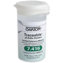 Cole-Parmer Oakton Traceable One-Shot Buffer Solution, Clear, pH 7.416;