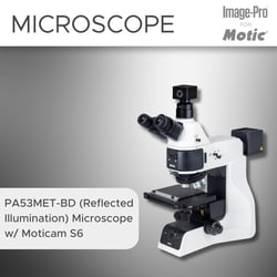 Motic Material Science Package: PA53MET-BD Trino Upright Microscope w/