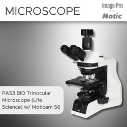 Motic General Bio Package: PA53BIO Trino Upright Microscope w/ Moticam