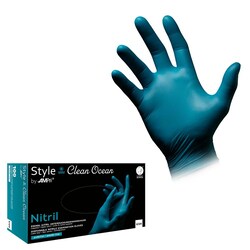 AMPri Style Clean Ocean Nitrile Gloves Small | Buy Online | AMPri | Fisher Scientific