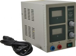 MSC Extech 382202 54 Watt, 3 Amp, 18 VDC Output, Benchtop Power Supply