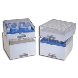 Cole-Parmer Argos Technologies PolarSafe 2D Storage Box, 100 Place for 5 mL Cryovials; 1/Ea