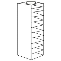 Cole-Parmer Argos Technologies PolarSafe Vertical/Chest Freezer Rack with Spring Clips for Standard 2
