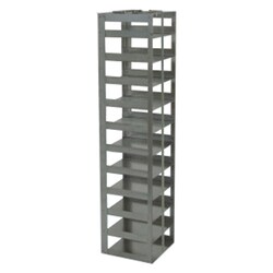 Cole-Parmer Argos Technologies PolarSafe Vertical/Chest Freezer Rack for 100-Cell Hinged Plastic Boxes, 11 box capacity
