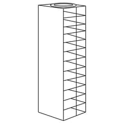 Cole-Parmer&nbsp;Argos Technologies PolarSafe Vertical/Chest Freezer Rack for 100-Cell Hinged Plastic Boxes, 12 box capacity
