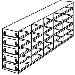 Cole-Parmer Argos Technologies PolarSafe Upright Freezer Drawer Rack for 96/384-Well Plates, 96-Well Boxes, or Boxes w/ 2 1/8