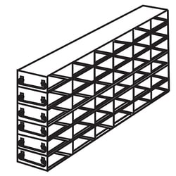 Cole-Parmer Argos Technologies PolarSafe Upright Freezer Drawer Rack for 96/384-Well Plates, 96-Well Boxes, or Boxes w/ 2 1/8