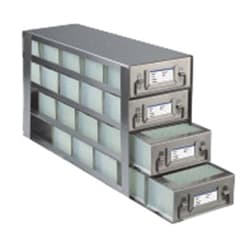 Cole-Parmer&nbsp;Argos Technologies PolarSafe Upright Freezer Drawer Rack for 96 Deep-Well Plates or 1 3/4