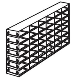Cole-Parmer Argos Technologies PolarSafe Upright Freezer Drawer Rack for 96 Deep-Well Plates or 1 3/4