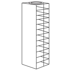 Cole-Parmer Argos Technologies PolarSafe Vertical Freezer Rack for 96 Deep-Well Microtiter Plates or Boxes w/ 1 3/4