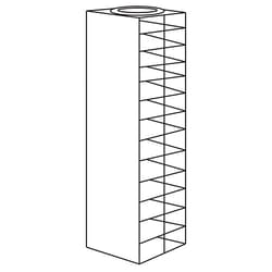 Cole-Parmer Argos Technologies PolarSafe Vertical Freezer Rack for 96 Deep-Well Microtiter Plates or Boxes w/ 1 3/4