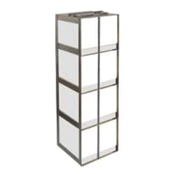 Cole-Parmer Argos Technologies PolarSafe Vertical/Chest Freezer Rack for 15 and 50 mL Centrifuge Tube Boxes, 4 box capacity