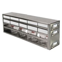 Cole-Parmer&nbsp;Argos Technologies PolarSafe Upright Freezer Drawer Rack, 2 Drawers for 10 Boxes & 1 Drawer for Bottles