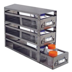 Cole-Parmer&nbsp;Argos Technologies PolarSafe Upright Freezer Drawer Rack for Storage Bottles ≤2 3/4