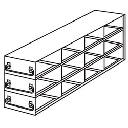 Cole-Parmer Argos Technologies PolarSafe Upright Freezer Drawer Rack for Microtube Boxes with 2 7/16