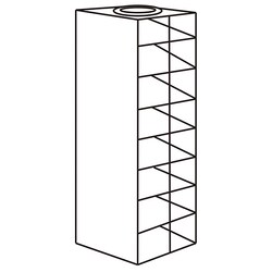 Cole-Parmer Argos Technologies PolarSafe Vertical/Chest Freezer Rack for Microtube Boxes with 2 7/16