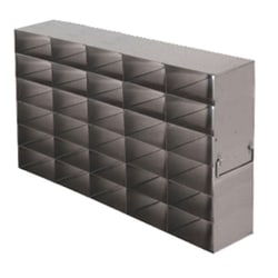 Cole-Parmer Argos Technologies PolarSafe Upright Freezer Rack for 25-Place Slide Boxes, 5 x 6 Array
