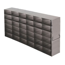 Cole-Parmer Argos Technologies PolarSafe Upright Freezer Rack for 25-Place Slide Boxes, 6 x 6 Array