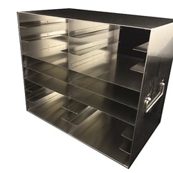 Cole-Parmer&nbsp;Argos Technologies PolarSafe Upright Freezer Rack for 100-Place Slide Boxes, 2 x 8 Array