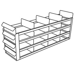Cole-Parmer&nbsp;Argos Technologies PolarSafe Upright Freezer Sliding Tray Eco-Rack for Standard 2