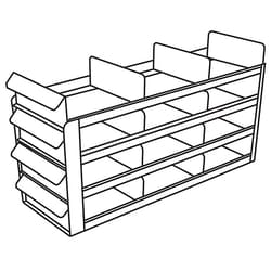 Cole-Parmer&nbsp;Argos Technologies PolarSafe Upright Freezer Sliding Tray Eco-Racks for Standard 3