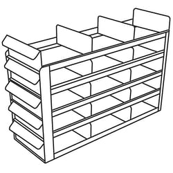 Cole-Parmer Argos Technologies PolarSafe Upright Freezer Sliding Tray Eco-Racks for Standard 3