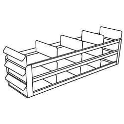 Cole-Parmer Argos Technologies PolarSafe Upright Freezer Sliding Tray Eco-Racks for Standard 3