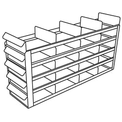 Cole-Parmer Argos Technologies PolarSafe Upright Freezer Sliding Tray Eco-Racks for Standard 3
