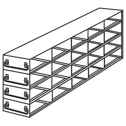 Cole-Parmer Argos Technologies PolarSafe Upright Freezer Drawer Rack for Microtube Boxes with 1 1/8