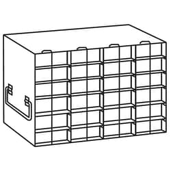 Cole-Parmer&nbsp;Argos Technologies PolarSafe Upright Freezer Rack for 0.2 mL Tube 96-Well PCR Boxes, 4 x 6 Array